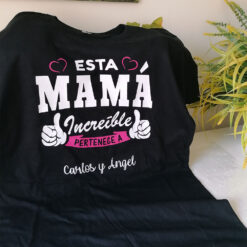 Camiseta Algodón Esta Mamá Pertenece...