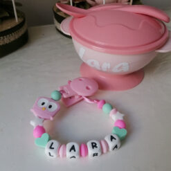 Cuenco Con Cuchara Y Ventosa Para Papilla Y Chupetero De Silicona