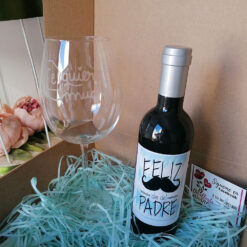 Pack Copa De Vino Te Quiero, Botella Con Accesorios Para Vino Mejor Papá