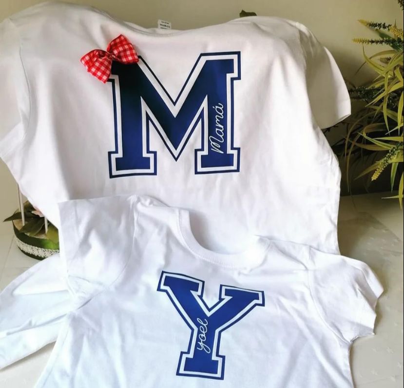 2 camisetas blancas Mamá y yo - Detallarte, hecho para ti | Regalos personalizados originales