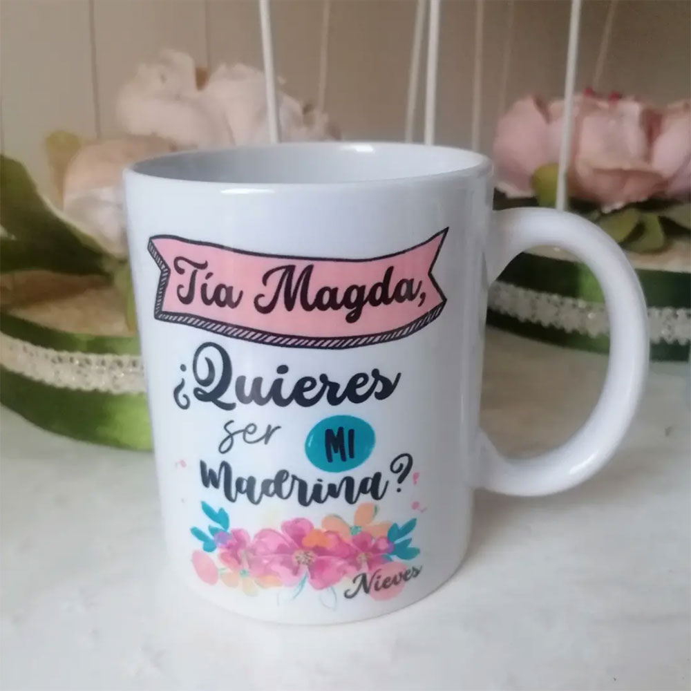 Curolletes - Taza ¿Quieres ser mi madrina?