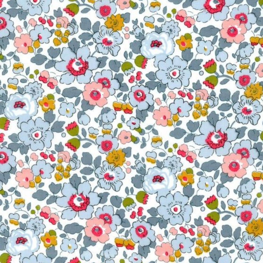 flores azul y mostaza